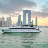 Mazayel 135 FT yacht side view in Dubai