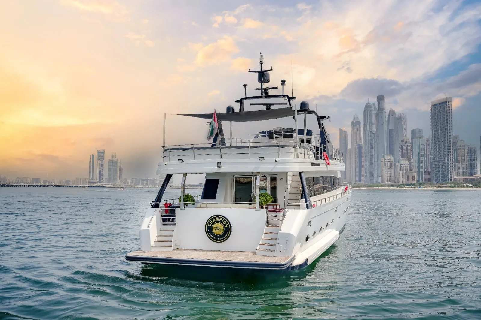 Spacious deck area on Mazayel 135 FT yacht