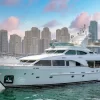 Benetti 110 Yacht cruising through Dubai waters