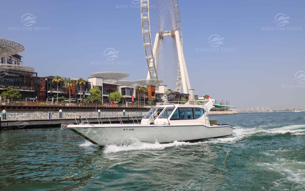 42 FT Speed Boat cruising near Dubai Marina with Ain Dubai view