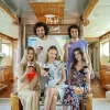 Guests enjoying drinks inside 101 Ft Majesty yacht lounge