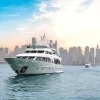 Front view of the Benetti 110 Yacht at sea