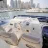Captain’s deck view of 68 FT Luna yacht.