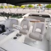 Upper deck seating area of 68 FT Luna yacht.