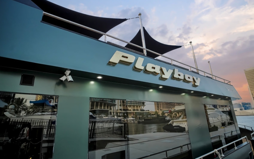 Exterior view of 100 Ft Playboy yacht